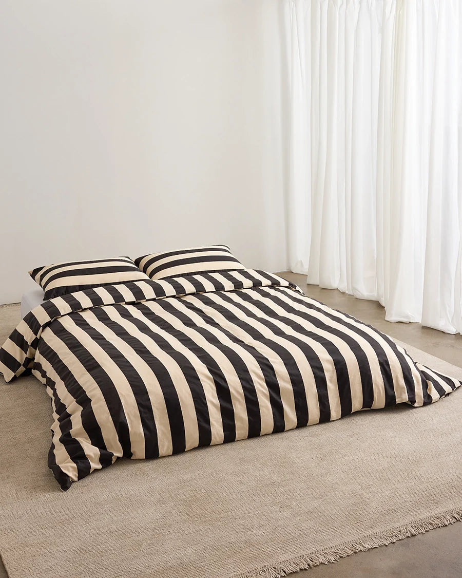 Quilt Cover - Vanilla Bean Stripes