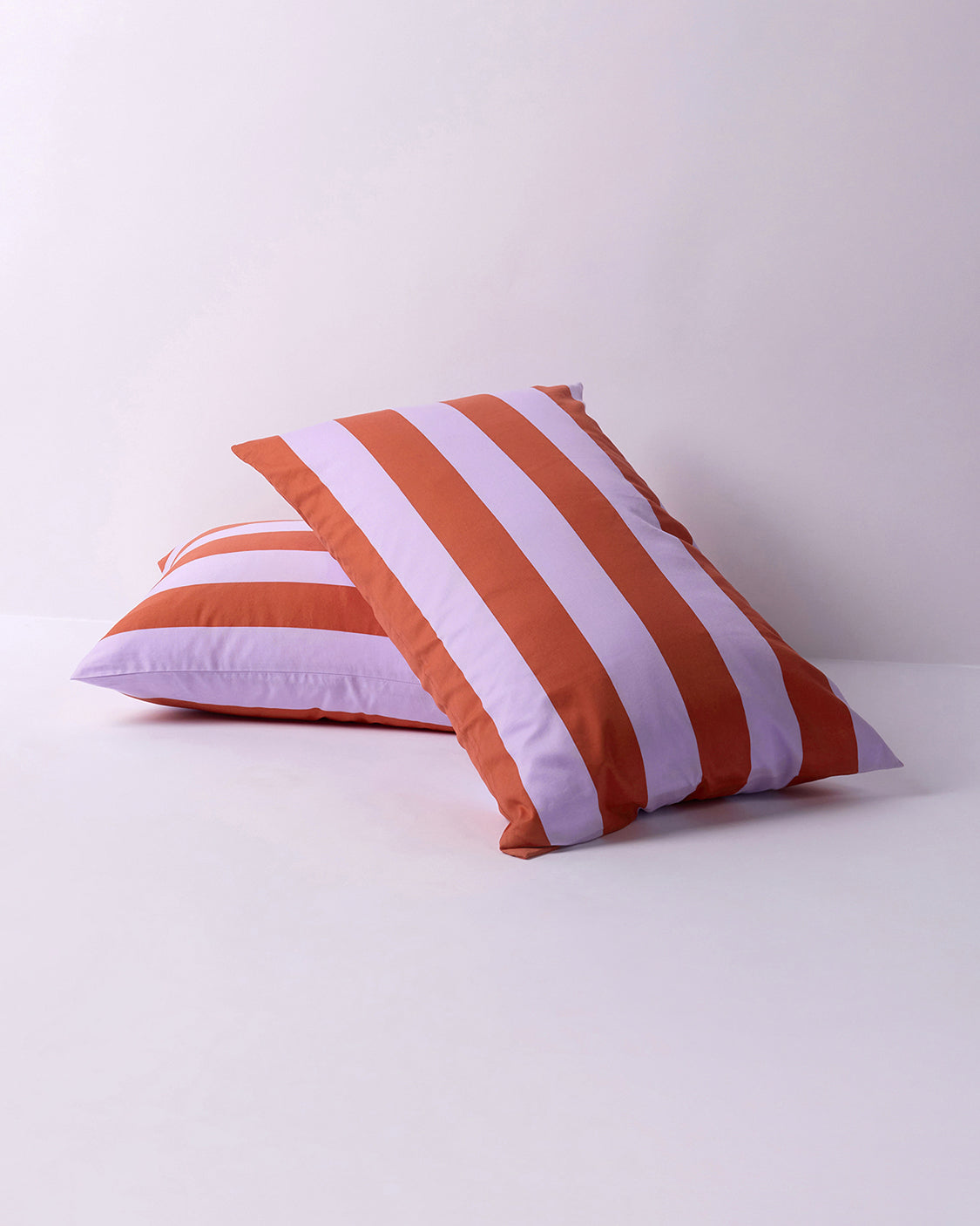 Pillowcase Pair - Grapefruit Stripes