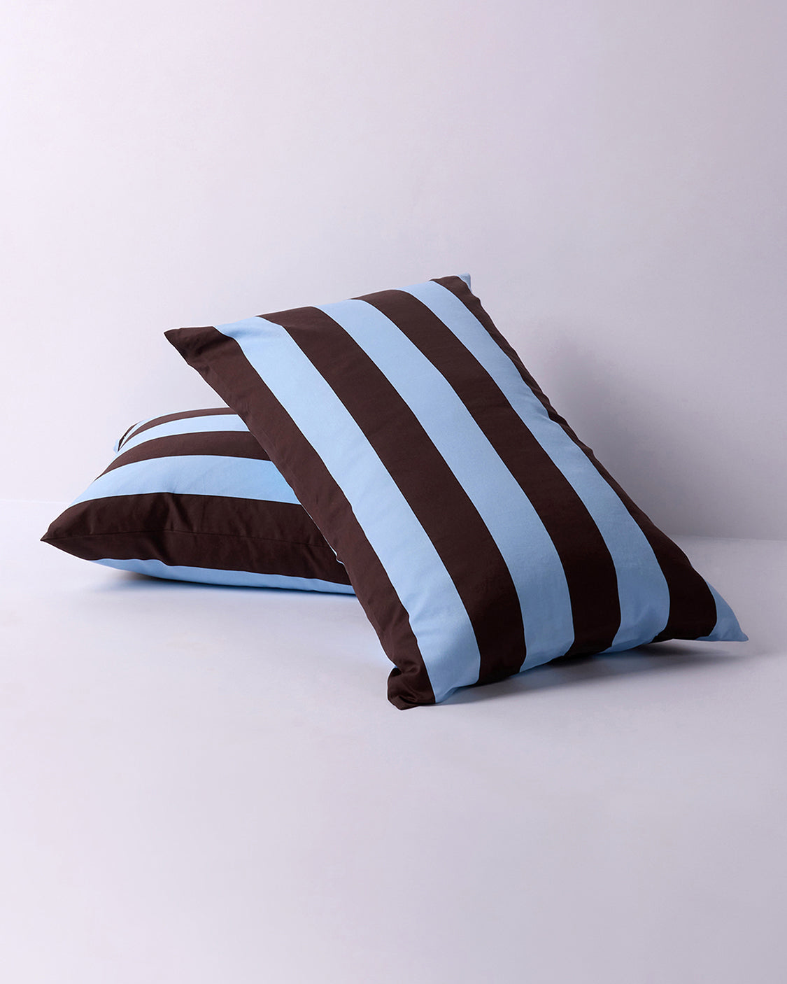 Pillowcase Pair - Iced Chocolate Stripes