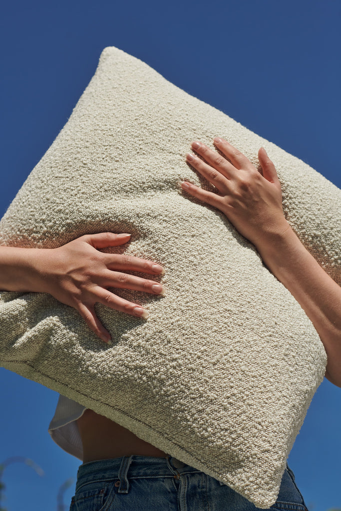 boucle cushion cover, boucle cushions, boucle pillow, 