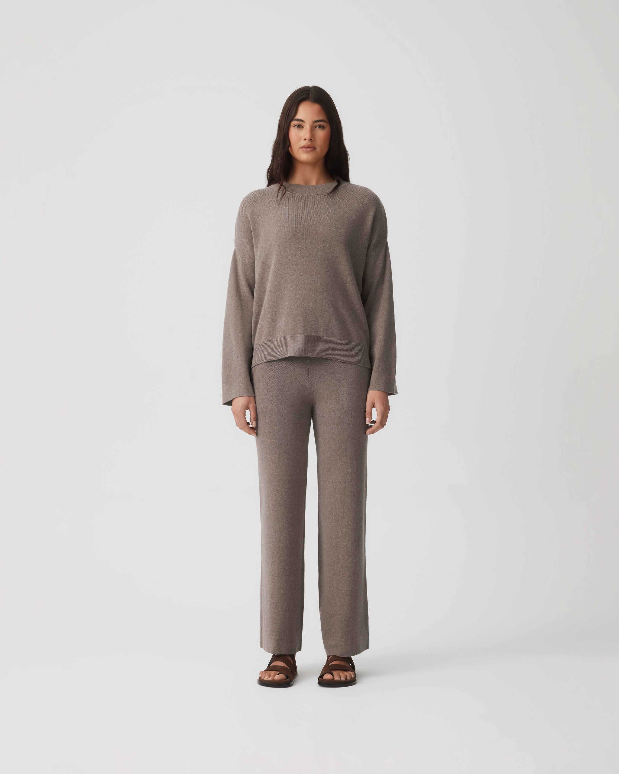 Cotton Cashmere Pant - Mushroom – Hommey