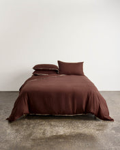 Linen Quilt Cover - Brown Sugar