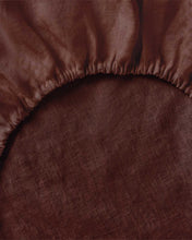 Linen Fitted Sheet - Brown Sugar