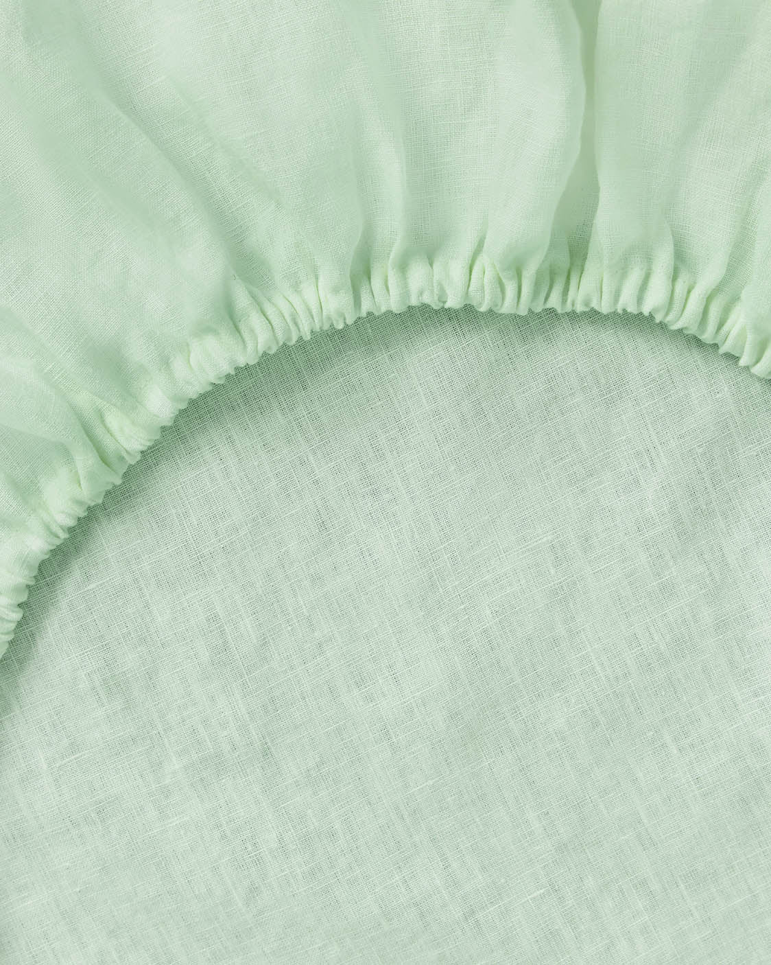 Linen Fitted Sheet - Spearmint