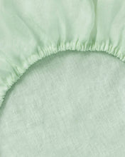 Linen Fitted Sheet - Spearmint