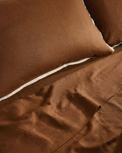 Linen Flat Sheet - Toffee