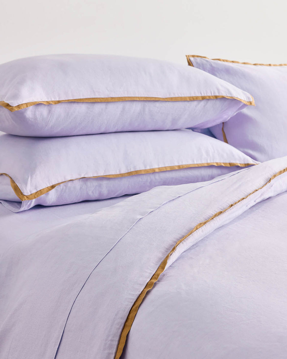 Linen Flat Sheet - Wisteria – Hommey