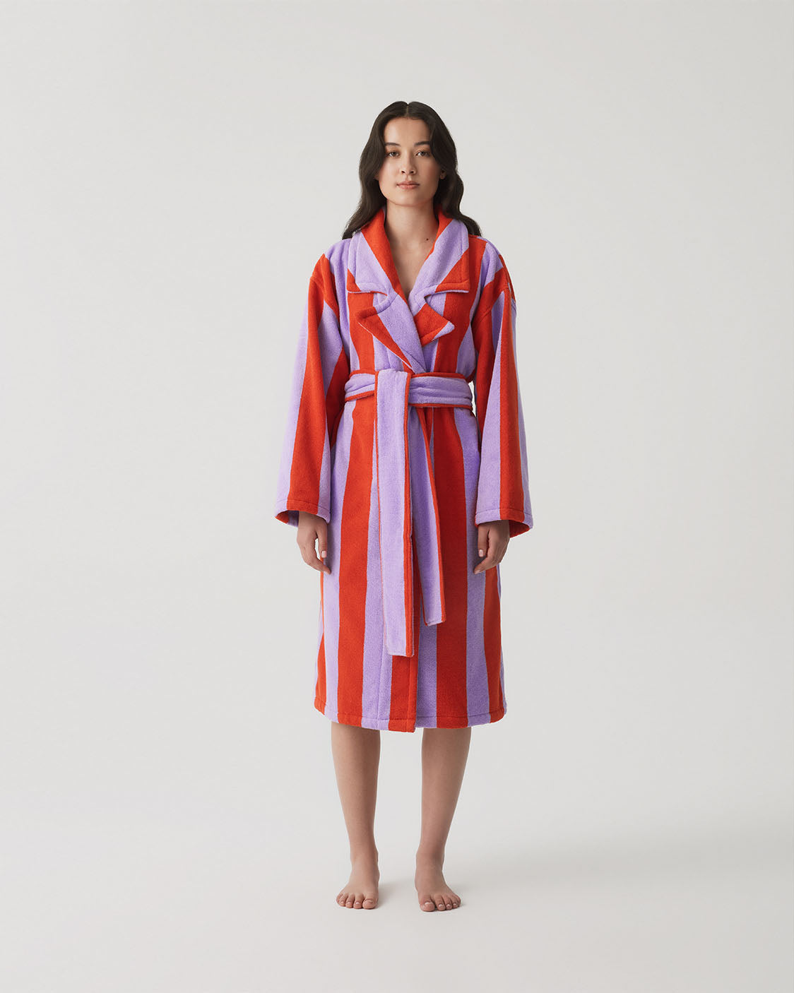 Robe - Grapefruit Stripes