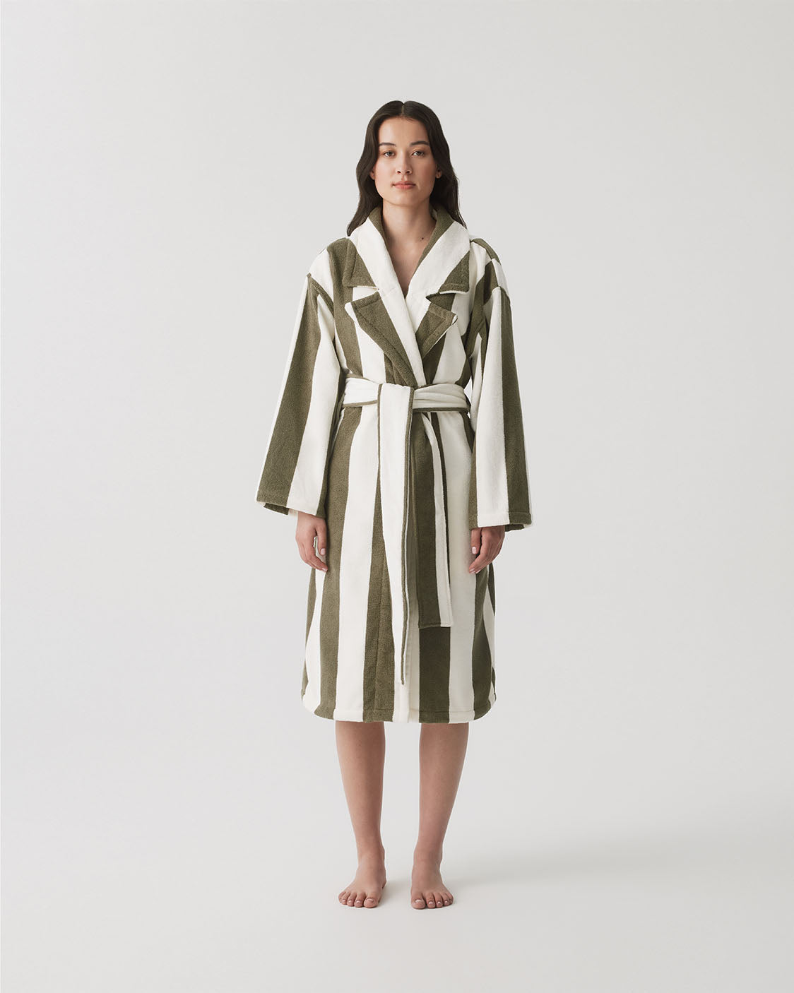 Robe - Matcha Stripes
