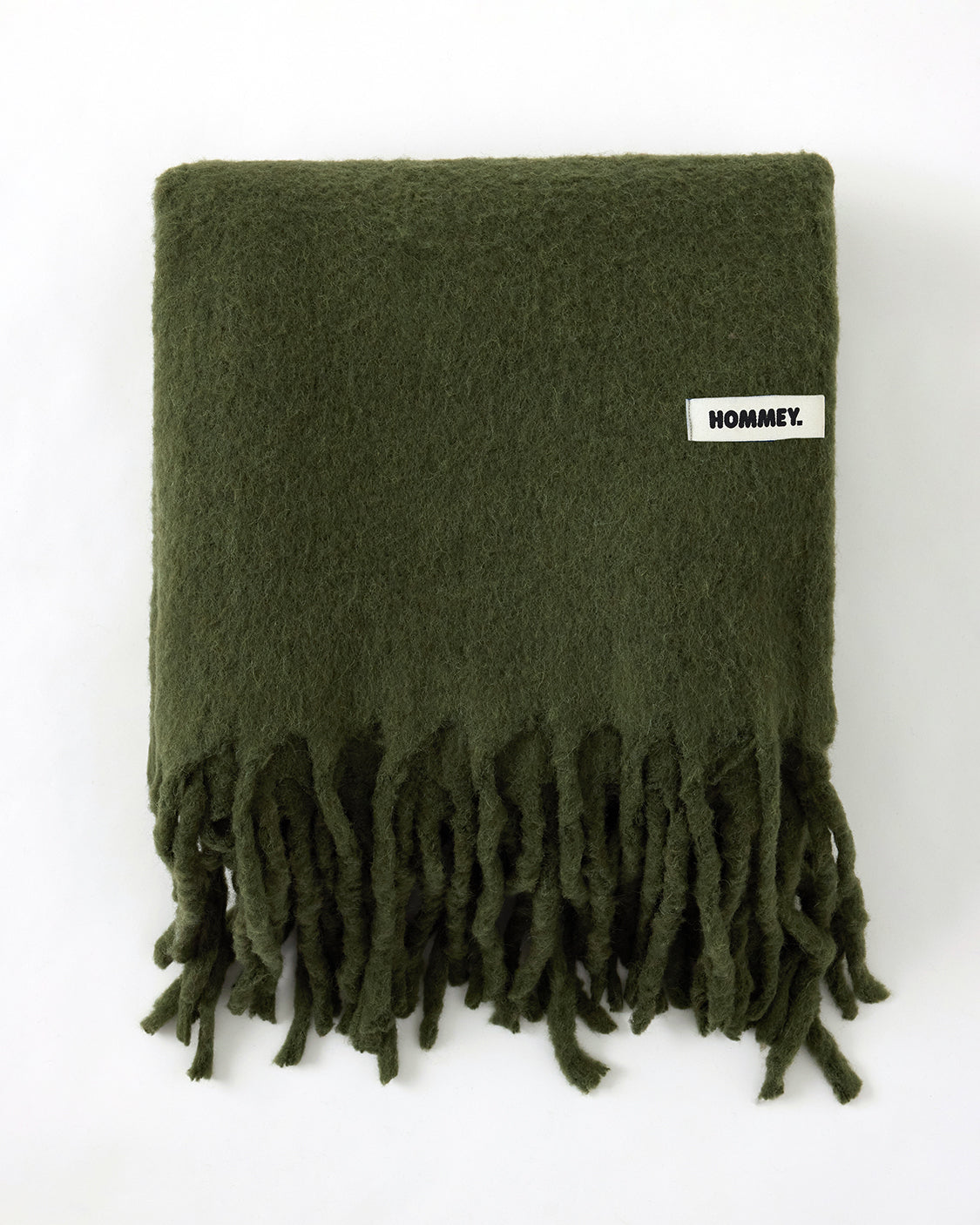 Merino Alpaca Throw - Olive
