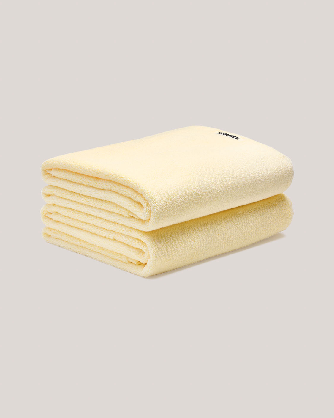 2 Pack Bath Towel - Custard