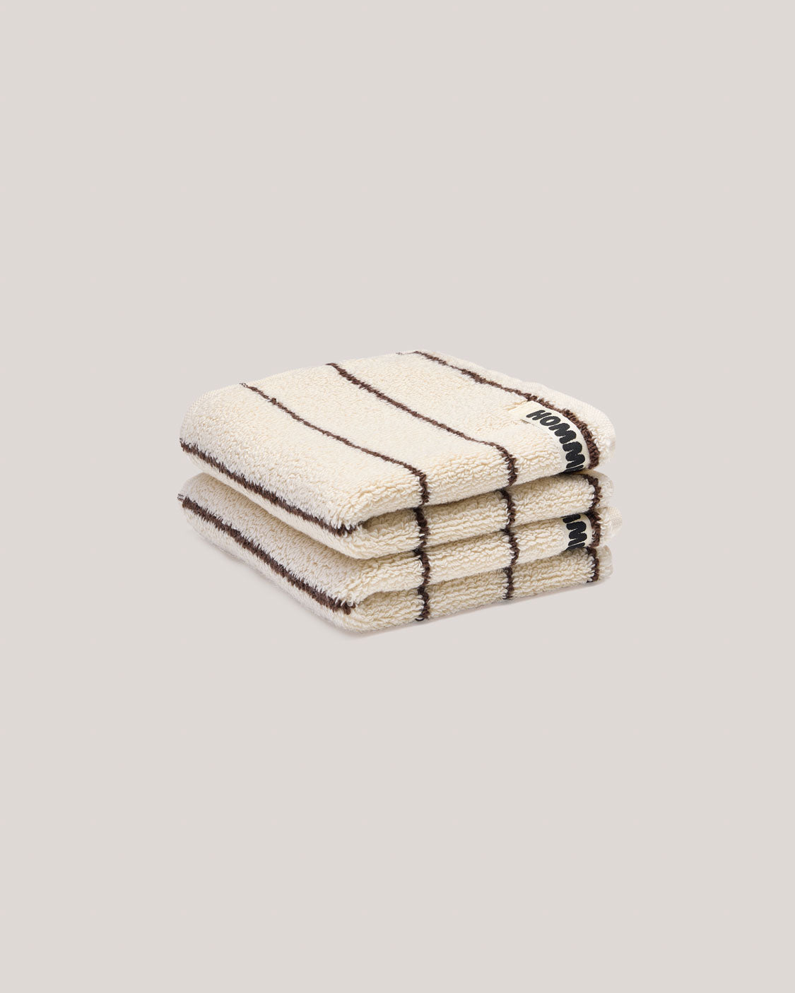 2 Pack Face Washer - Cream