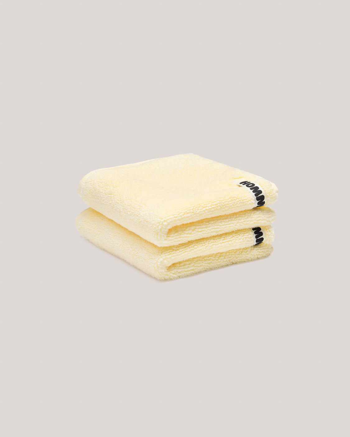 2 Pack Face Washer - Custard