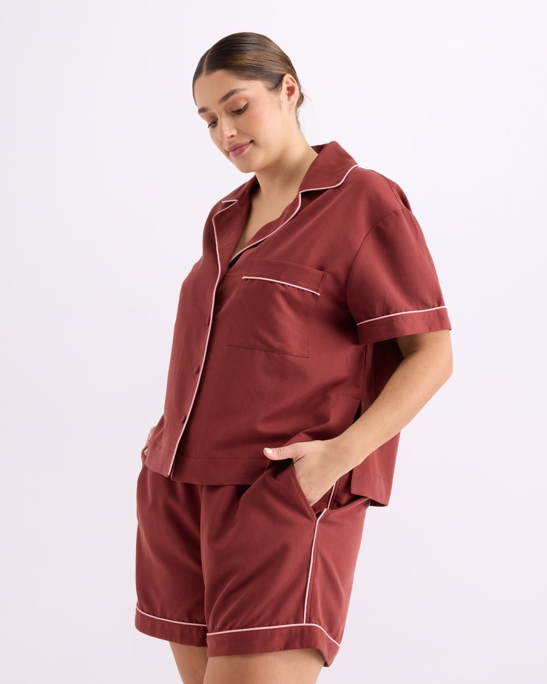 Short Sleeve Sleep Shirt - Rocky Road