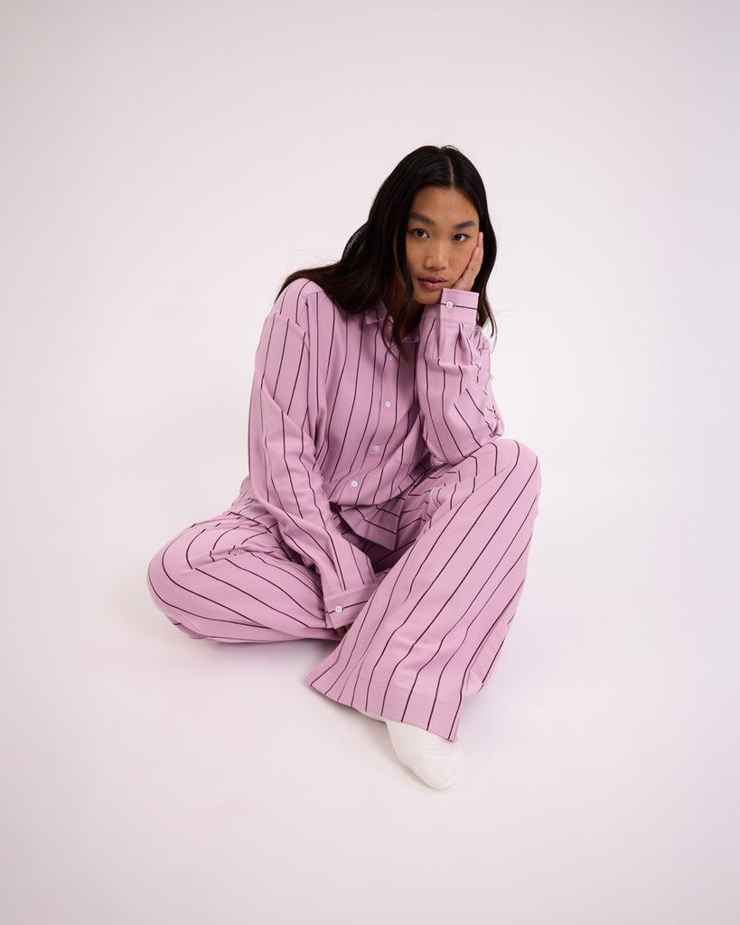 Sleep Shirt & Pant Set - Aster
