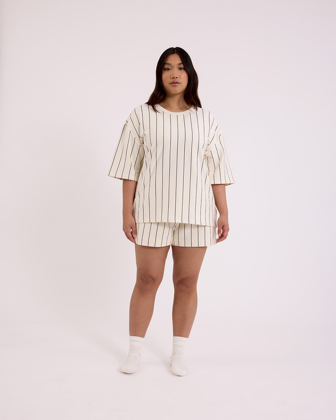 Sleep T-Shirt & Short Set - Snow