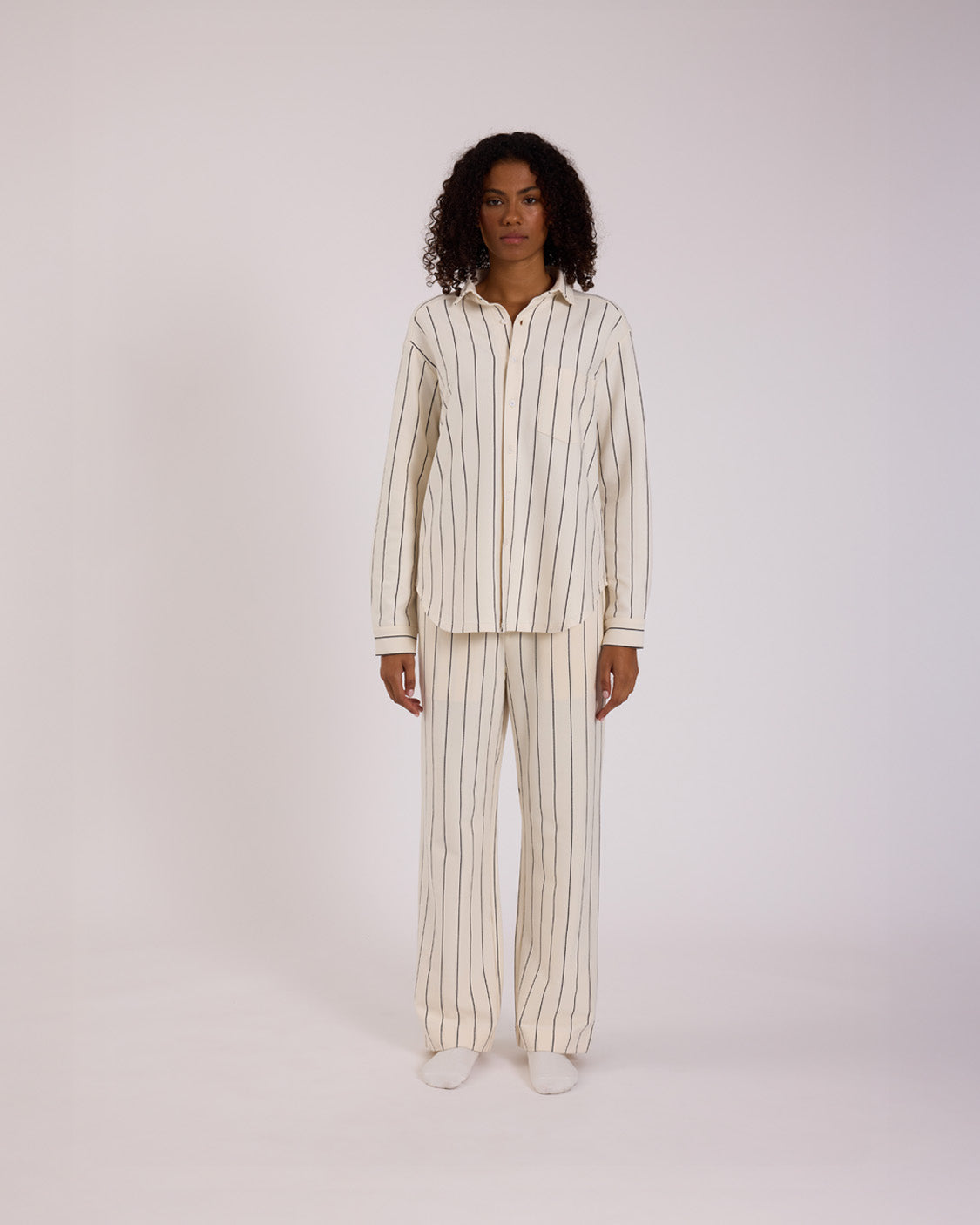 Sleep Shirt & Pant Set - Snow