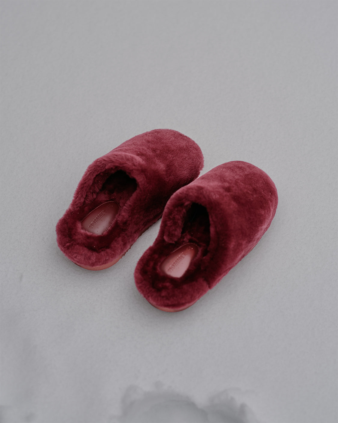 Sheepskin Slippers - Wine