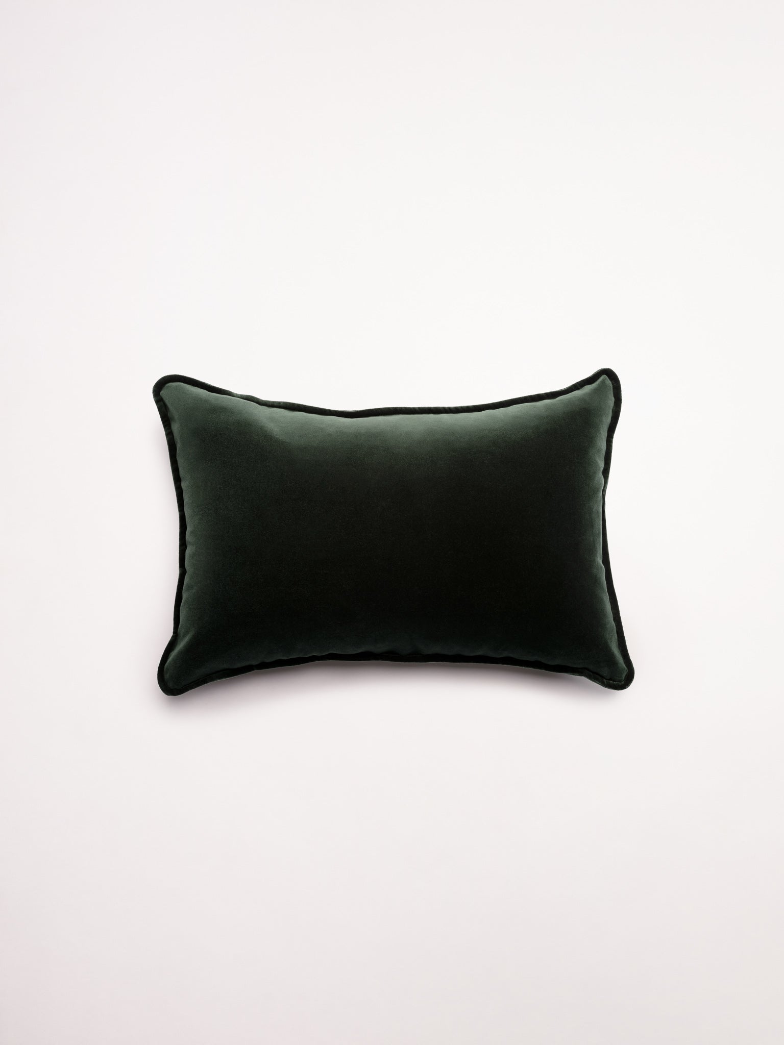 Lumbar Velvet - Forest Green Cushion