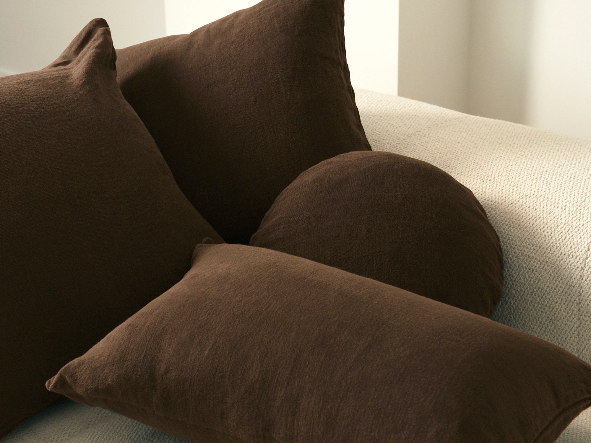 Cushion - Lumbar Linen - Chocolate Cushion – Hommey