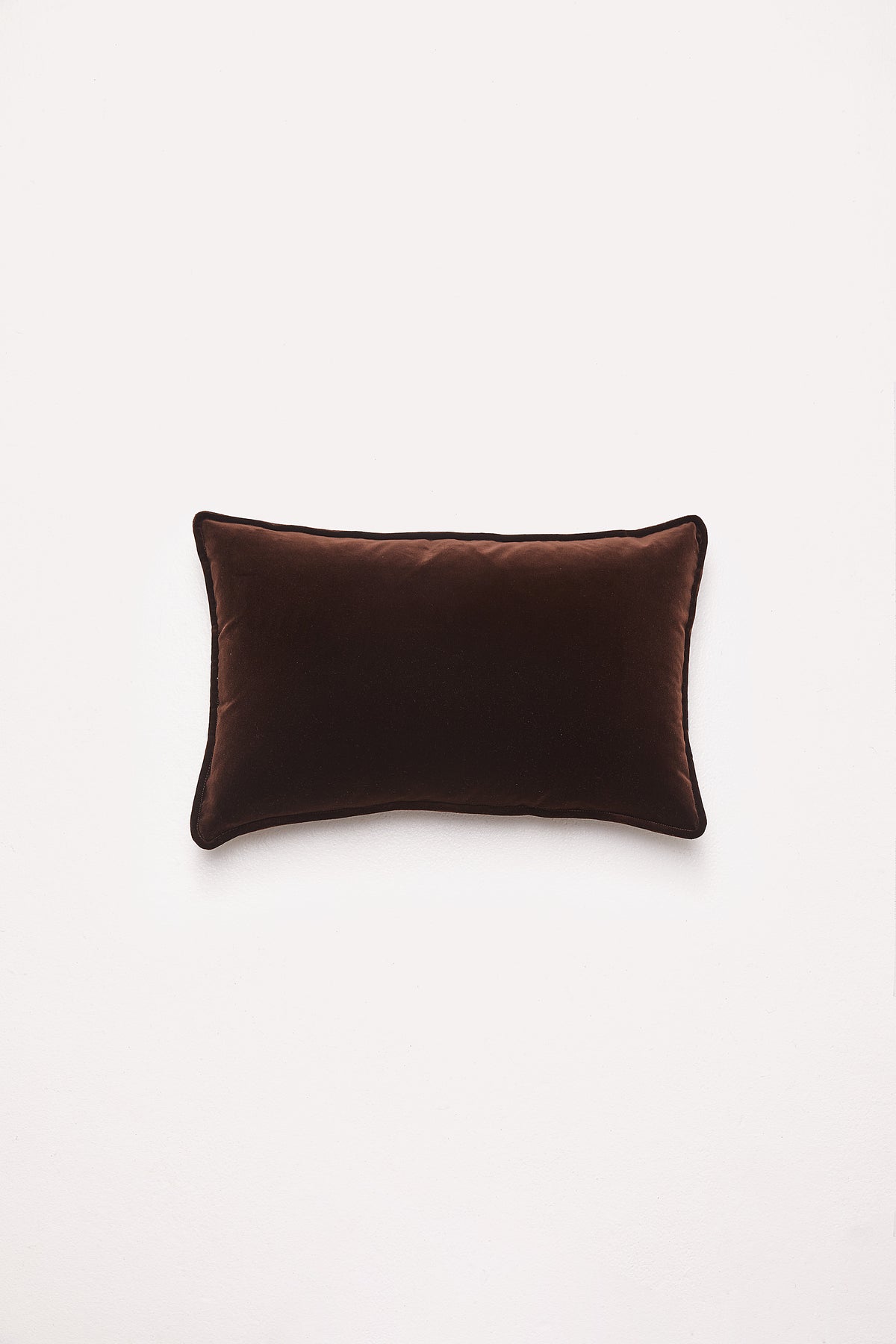 Lumbar Velvet - Chocolate Cushion