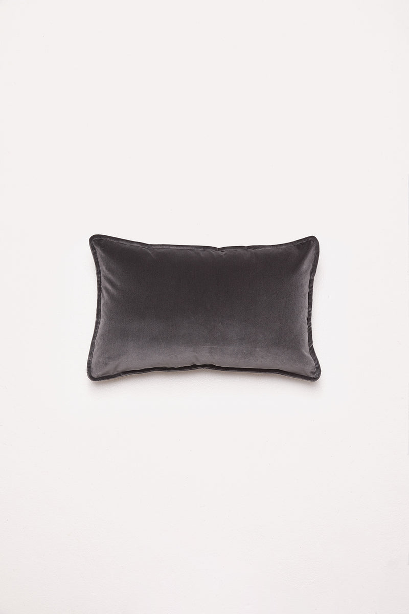 Cushion - Lumbar Velvet - Graphite Cushion – Hommey