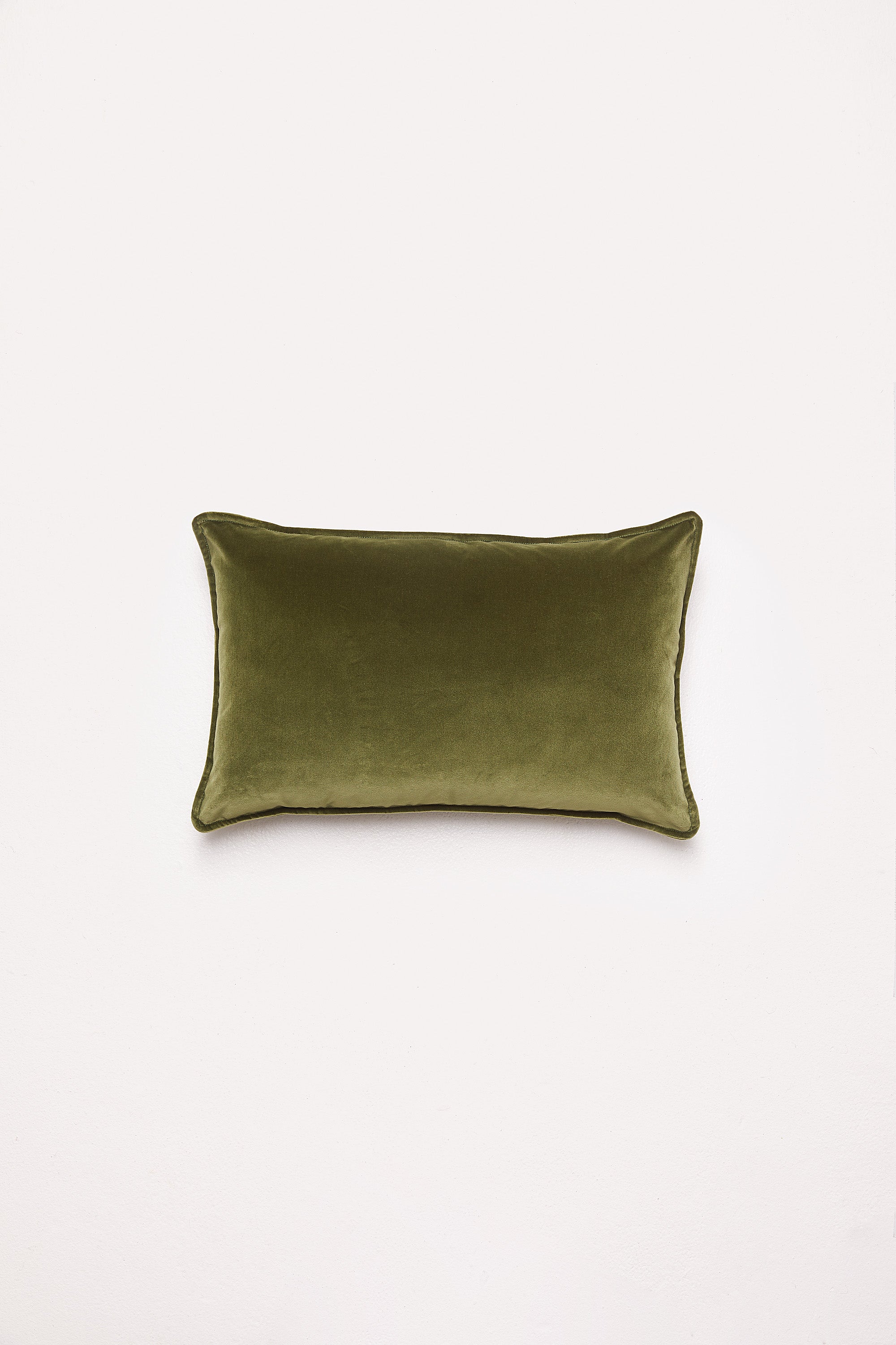 Lumbar Velvet - Sicilian Olive Cushion