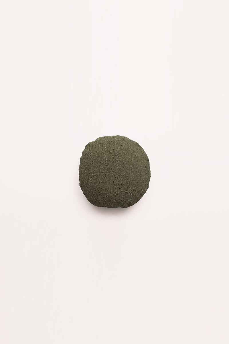 Junior Boucle - Olive Cushion